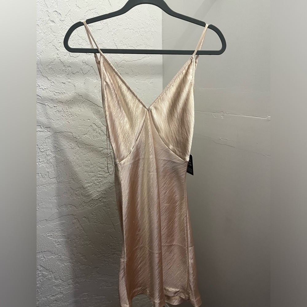Gold Express Sleeveless Mini Dress